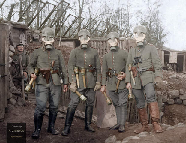 Эксклюзивные цветные снимки, повествующие о событиях Первой мировой войны