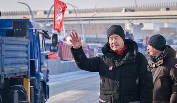 Собянин открыл новые путепроводы на пересечении Южной рокады и МСД