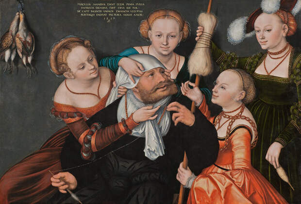 Лукас Кранах Старший, "Геракл у Омфалы", 1537 г. Музей герцога Антона-Ульриха, Брауншвейг. Лукас Кранах Старший, "Геракл у Омфалы", 1537 г. Музей герцога Антона-Ульриха, Брауншвейг.