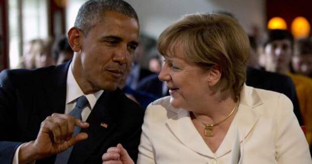 Меркель и Обама за беседой о санкциях