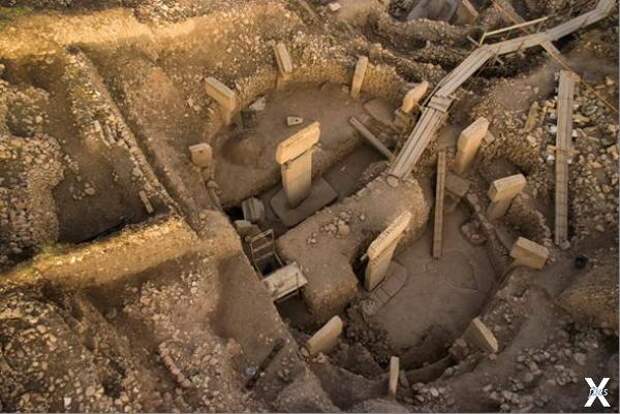 Общий вид колонн сверху