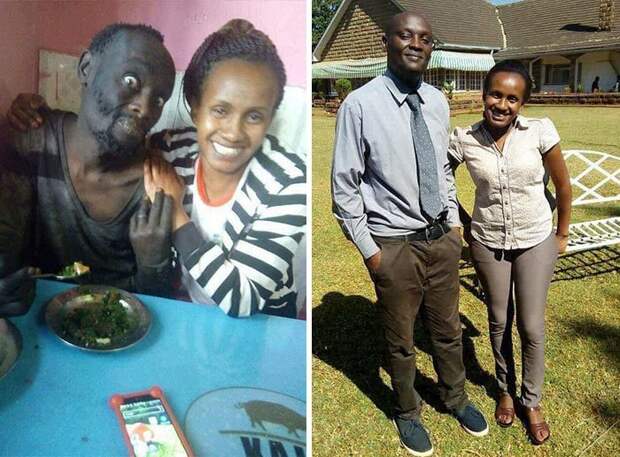 Жительница Кении узнала в бездомном наркомане своего друга детства и помогла ему вернуться к нормальной жизни доброта, жизнь, история, люди, мир, фото, человечество