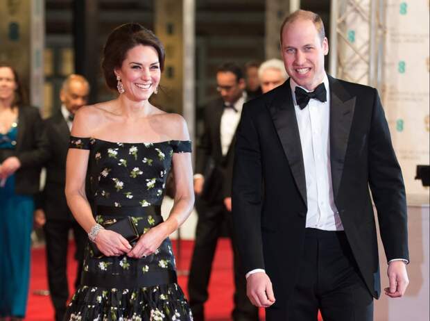 Prince William and Kate Middleton at the BAFTA Awards