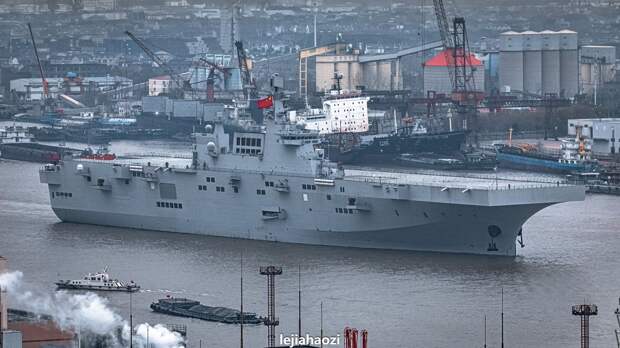 Второй вертолетоносец Type 075 после ходовых испытаний