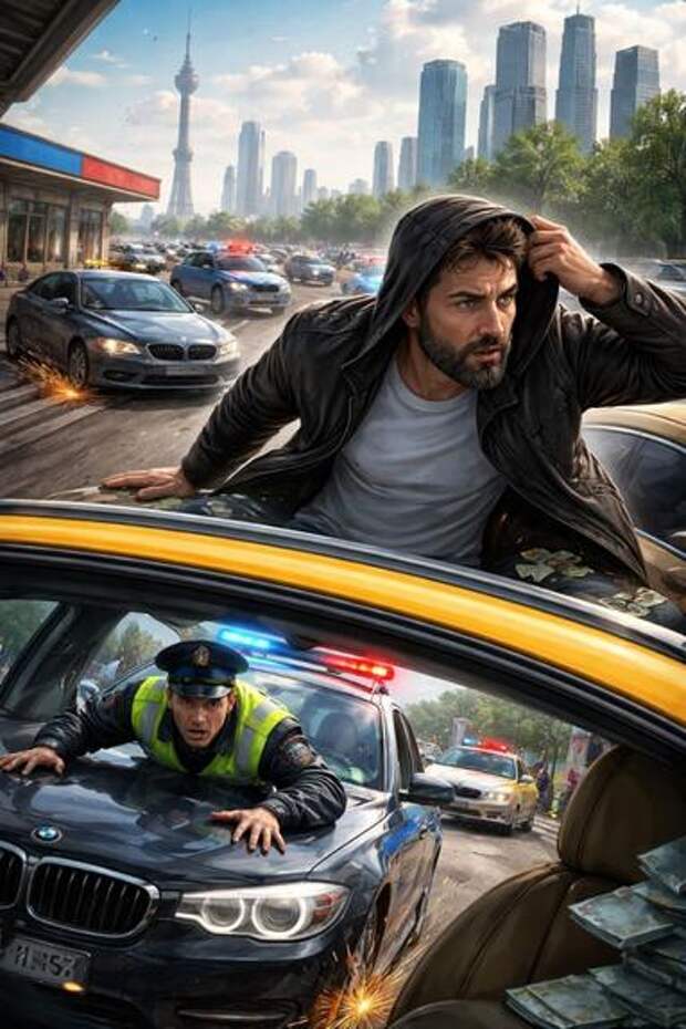 «Ценный» иностранный специалист в Москве протащил инспектора ГАИ на капоте и попытался скрыться