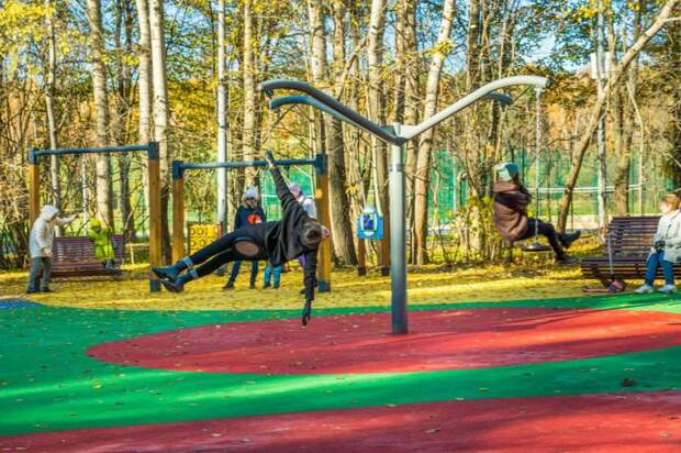 В парке Покровское-Стрешнево появились тарзанки и сетчатый тоннель