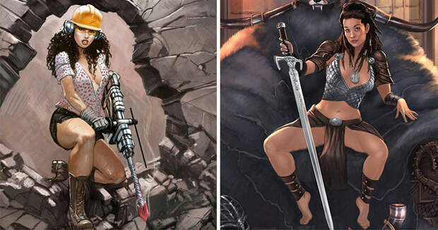 Сочные шалуньи художника Франса Менсинка