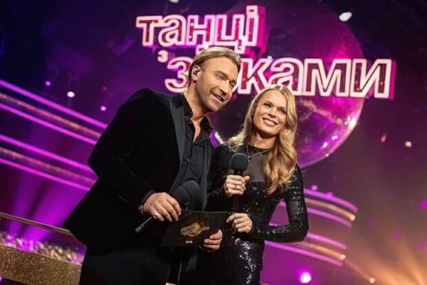 Олег Винник и Ольга Фреймут на балконе Танцев Олег Винник и Ольга Фреймут на балконе Танцев