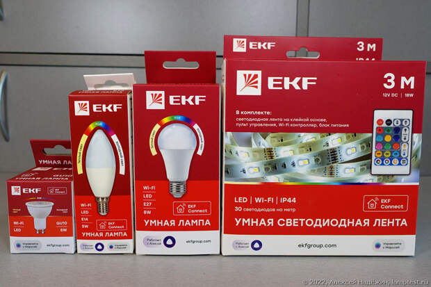 Обзор: Умные лампы и светильники EKF