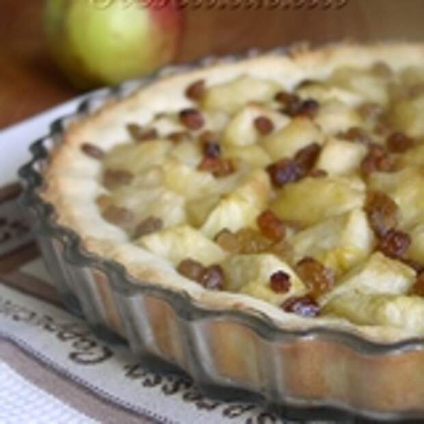 Кокосовый тарт с яблоками