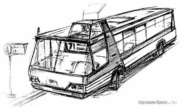 Автобус с рубкой. Ходовой макет автобуса НАМИ-0159 НАМИ-0159, Ходовой, авто, автобус, макет
