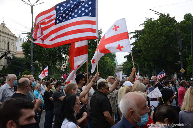 «Грузины с американскими флагами борются с Китаем» – сенатор США