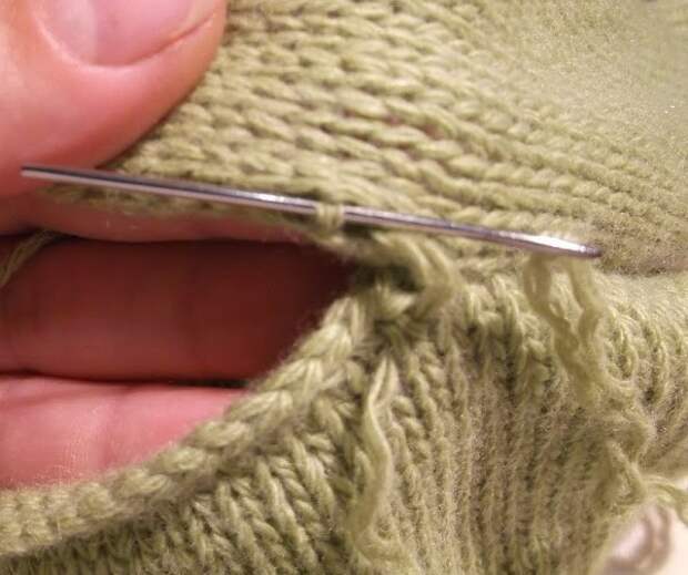 Как красиво вшить рукав в вязаное изделие