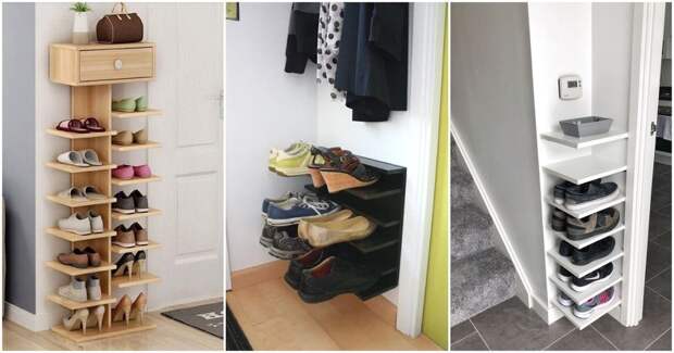 27 классных и продуманных идей для хранения обуви в небольших помещениях