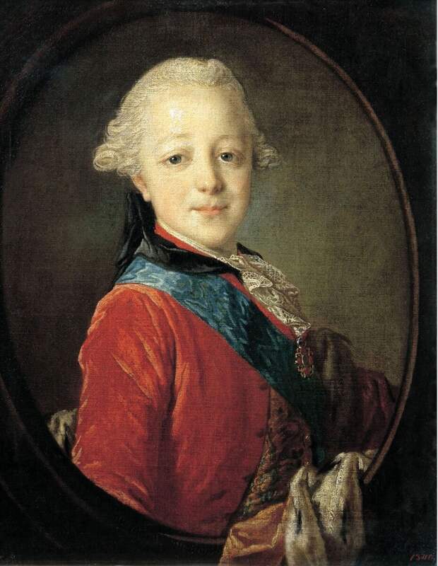 Федор Рокотов "Портрет императора Павла I в детстве", 1761