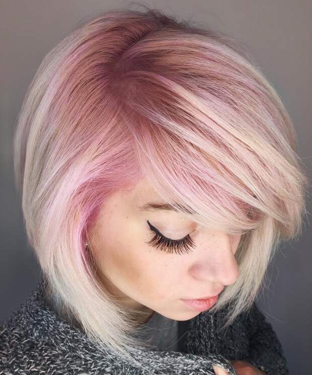 Розовый цвет волос фото 1