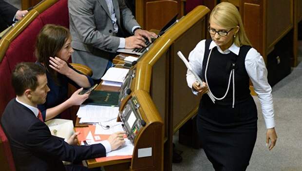 Лидер фракции ВО Батькивщина Юлия Тимошенко на заседании Верховной Рады Украины. Архивное фото