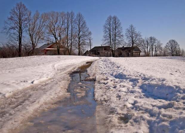 В деревне весной Деревня, Весна, Россия, Природа, Красота, Фотография, Длиннопост