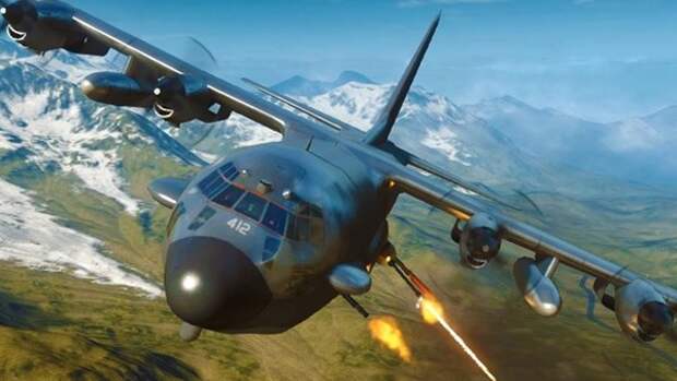 АC-130 - это американский военный самолет. Одно из самых совершенных электронных оружейных боевых применений, способное самостоятельно перехватывать другие бортовые сети связи. 