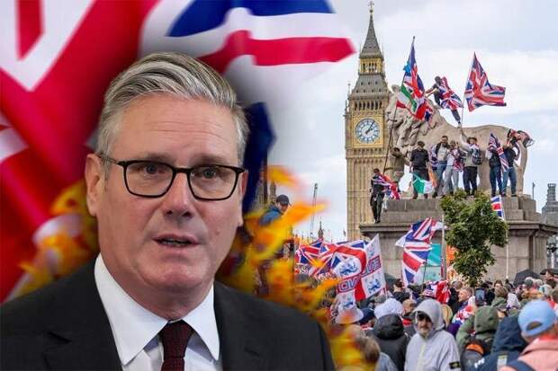 Протесты в Великобритании — что грозит Стармеру? Обложка © Коллаж © Life.ru, фото © Shutterstock / FOTODOM / Anna Aybetova, © ТАСС / Zuma