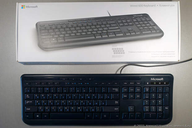Итоги выбора клавиатуры - Microsoft Wired 600 Keyboard