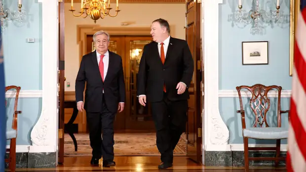 Помпео обсудил с Генсеком ООН события в Венесуэле и на Ближнем Востоке