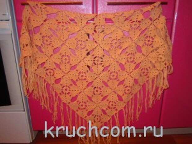 вязаный бактус крючком из мотивов