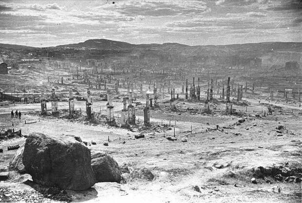 Сожжённый Мурманск, 1942 год.  история, фото, это интересно