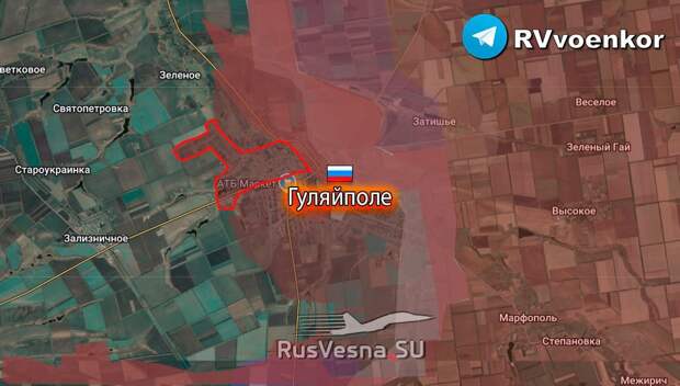 ‼️🇷🇺 Кадры освобождения города Гуляйполе в Запорожской области