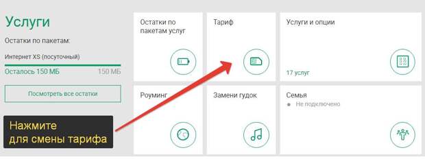 сменить тарифный план мегафон у модема
