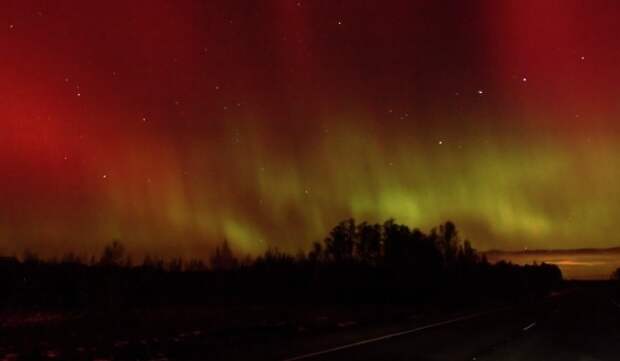 Вероятность полярных сияний в Москве в новогоднюю ночь составляет около 20%