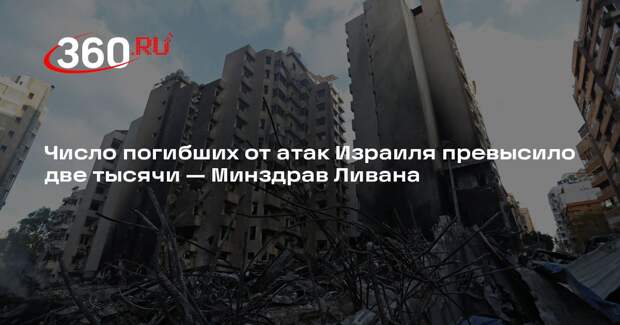 Минздрав Ливана: от атак Израиля погибли 2020 человек