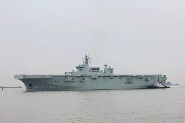 Второй вертолетоносец Type 075 после ходовых испытаний