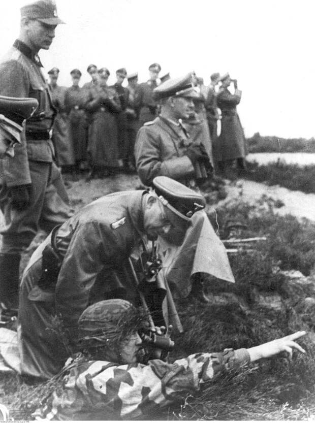 Гиммлер на учениях дивизии СС "Галиция"