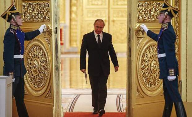 Президент России Владимир Путин в Московском Кремле