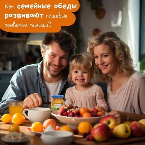 Как семейные обеды развивают пищевые привычки малыша?
