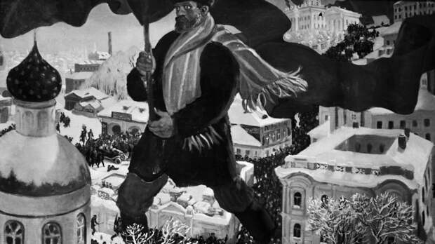 Картина Бориса Михайловича Кустодиева "Большевик". 1920 год. Фото: © РИА Новости