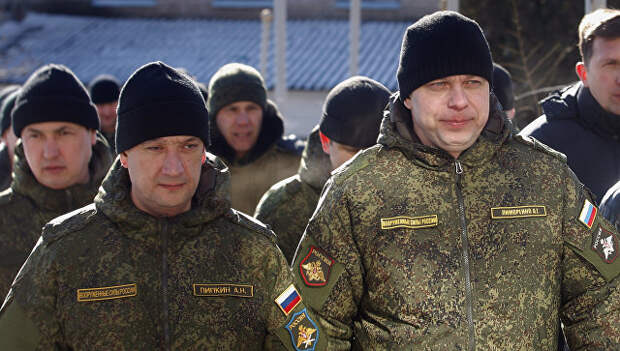 Российские военнослужащие СЦКК