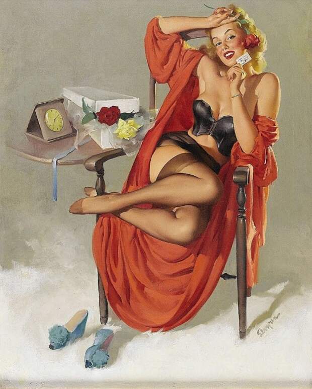 художник Джил Элвгрен (Gil Elvgren) пин ап картины – 23