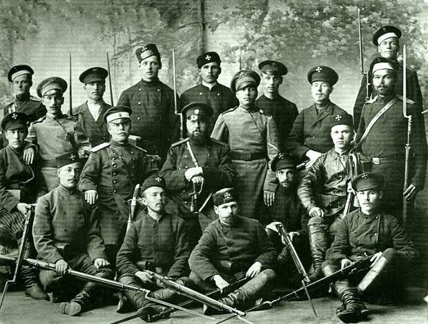 Ратники-ополченцы. 1890-е годы. история, россия, старые фотографии