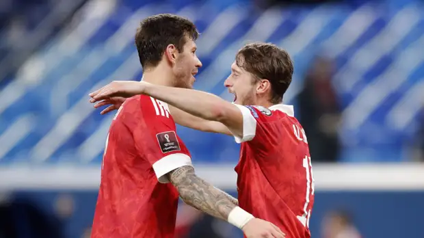 Россия забила шесть безответных мячей Кипру в отборе на ЧМ-2022 по футболу