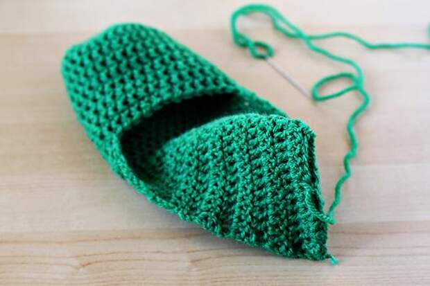 Простые тапочки - Шаг 10