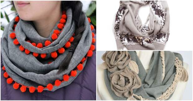 Обыкновенный шарф может превратиться в эксклюзивную вещь гардероба: 15 классных идей