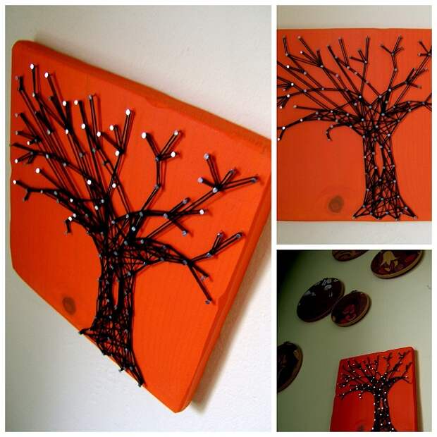 Halloween Tree Modern String Art