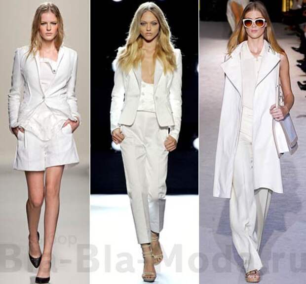 Одежда белого цвета из коллекций Bottega Veneta, Gianfranco Ferre, Stella McCartney