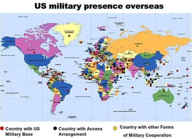 Военные базы за рубежом России и США Военные базы за рубежом России и США