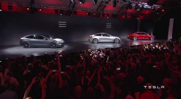 Tesla представила бюджетный электромобиль Model 3 Model 3, tesla