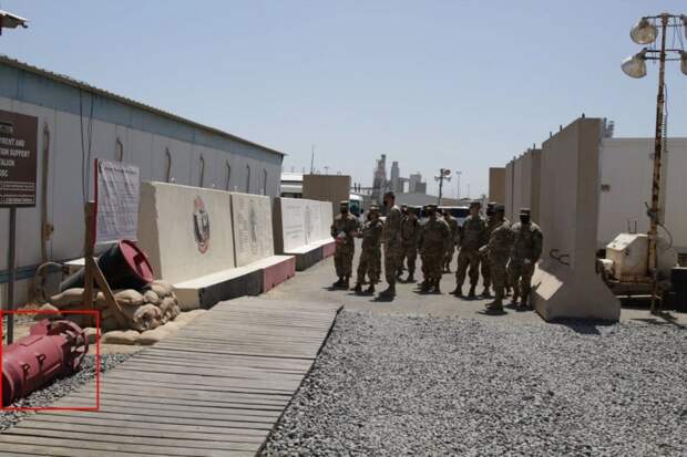 Фотография объяснила появление странной бомбы в разрушенном штабе США