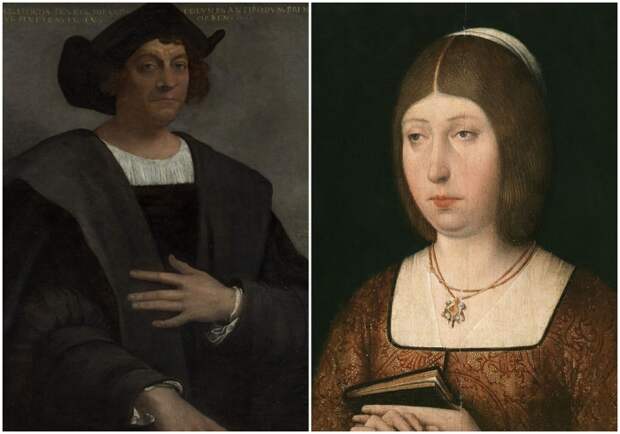 Слева направо: Христофор Колумб. \ Портрет кисти неизвестного художника, ок. 1490 года.