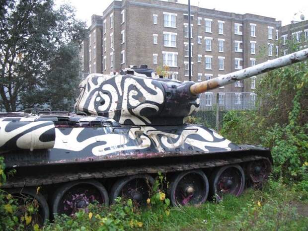 Советский танк Т-34 в Лондоне история, советский танк в лондоне, юмор